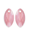 Cherry Quartz - Leaf small oorbel edelstenen
