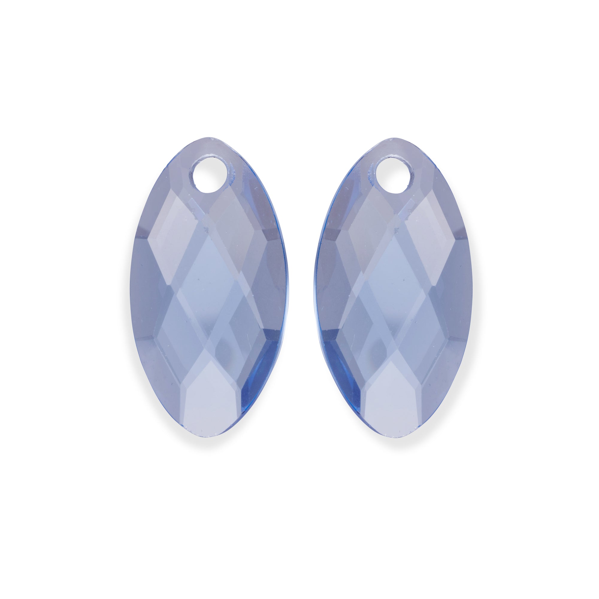 Aquamarine Quartz Leaf oorbel edelstenen