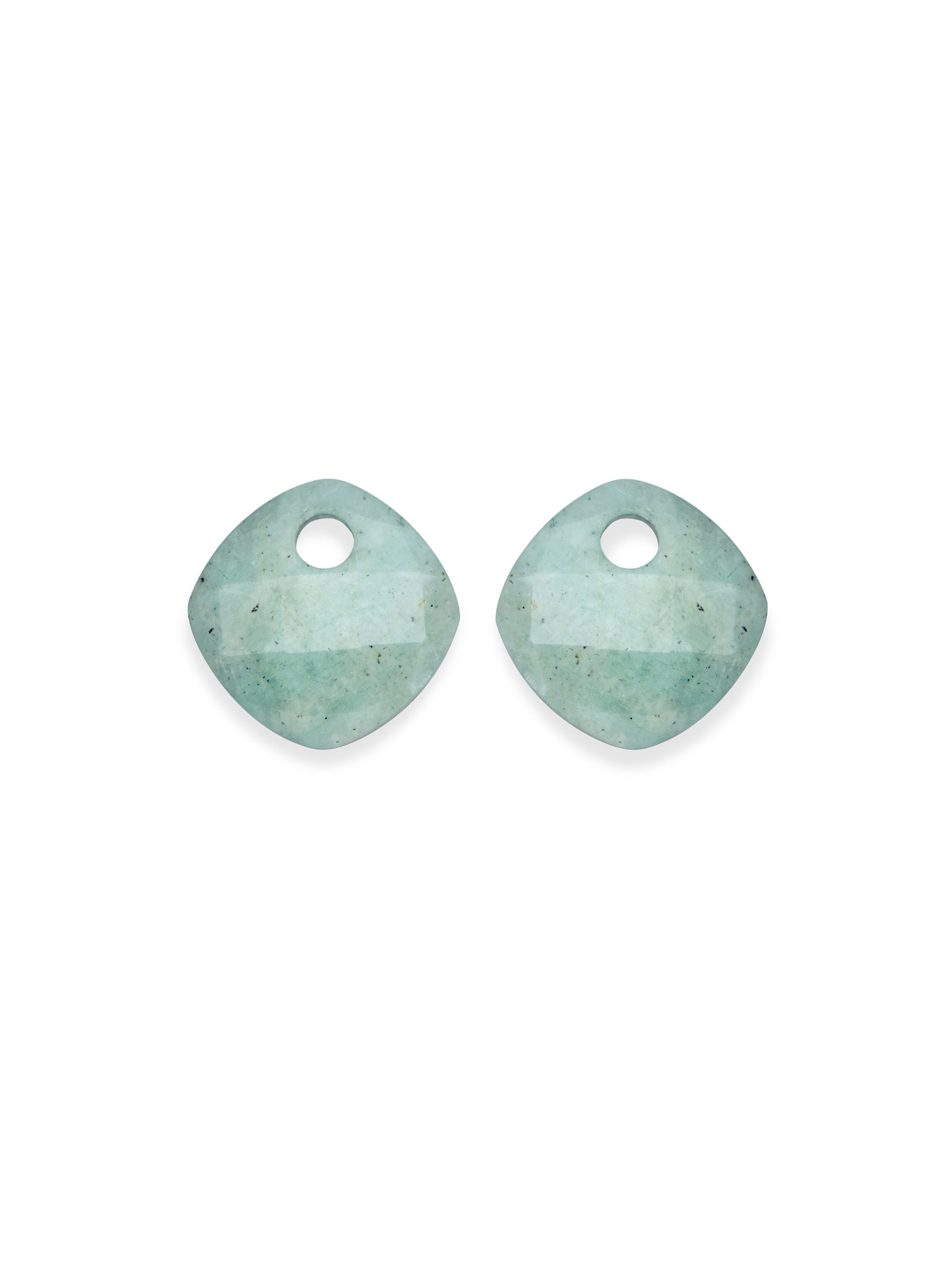 Rich Green Amazonite Cushion Cut oorbel edelstenen