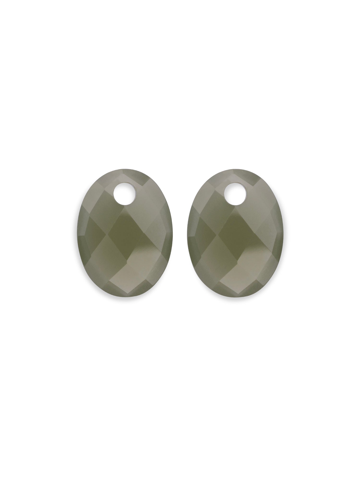 Lime Jade Medium Oval oorbel edelstenen
