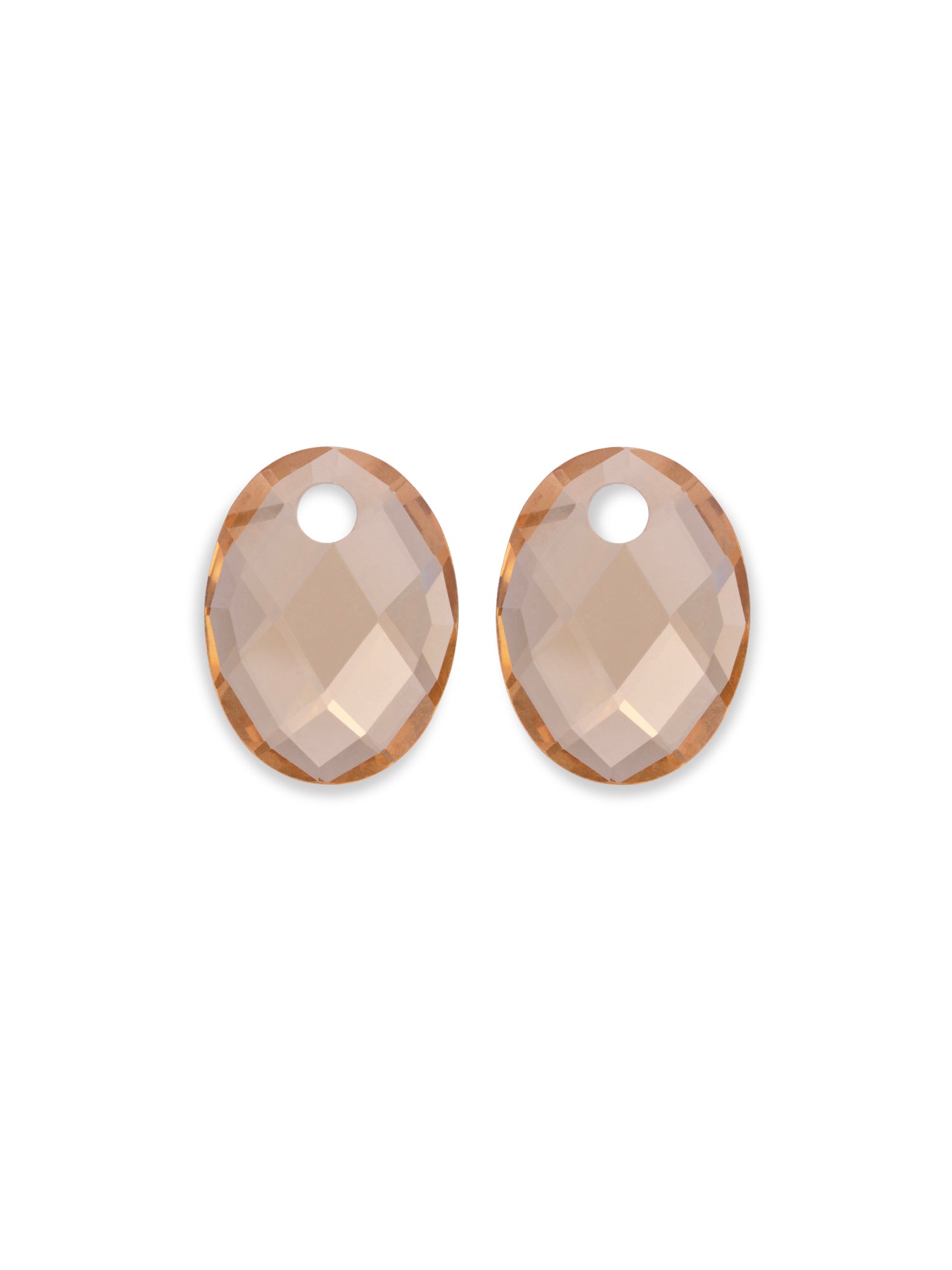 Light Gold Citrine Medium Oval oorbel edelstenen