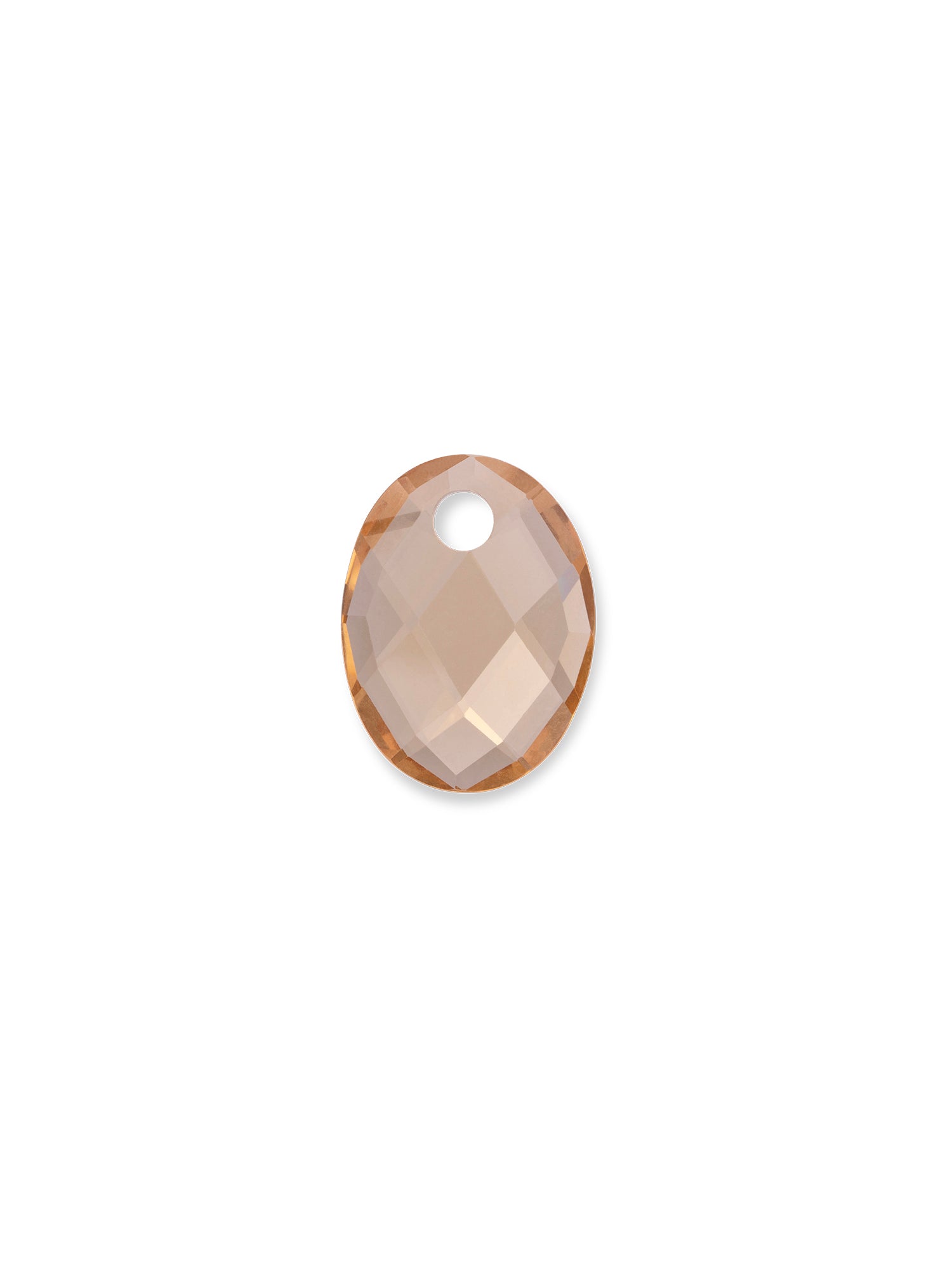 Light Citrine Quartz Medium Oval ketting edelsteen