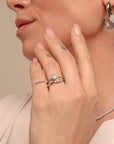 Essentials Ringen Stack |Zilver