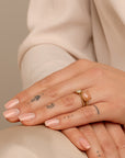Sunstone Twist Ringen Stack | 9 karaat