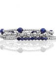 Sodalite Bold Interstellar Armbanden Stack l Zilver