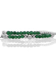 zilveren armband met groene onyx edelsteen