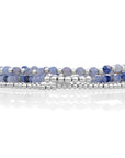 Blue Aventurine Reverse Universe Saturn Armbanden Stack | Zilver