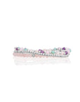 Rose Quartz Multi Gem Interstellar Armbanden Stack | Zilver