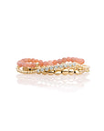 Sunstone Saturn Small Bubble Beads Armbanden Stack | Goudkleurig