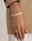 Pearl Saturn Interstellar Armbanden Stack | Goudkleurig