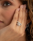 Kralenring 3mm | Zilver