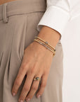 Twist Ring Labradorite - 9 karaat
