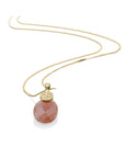 Sunstone Medium Oval Fuse Ketting Set | Goudkleurig