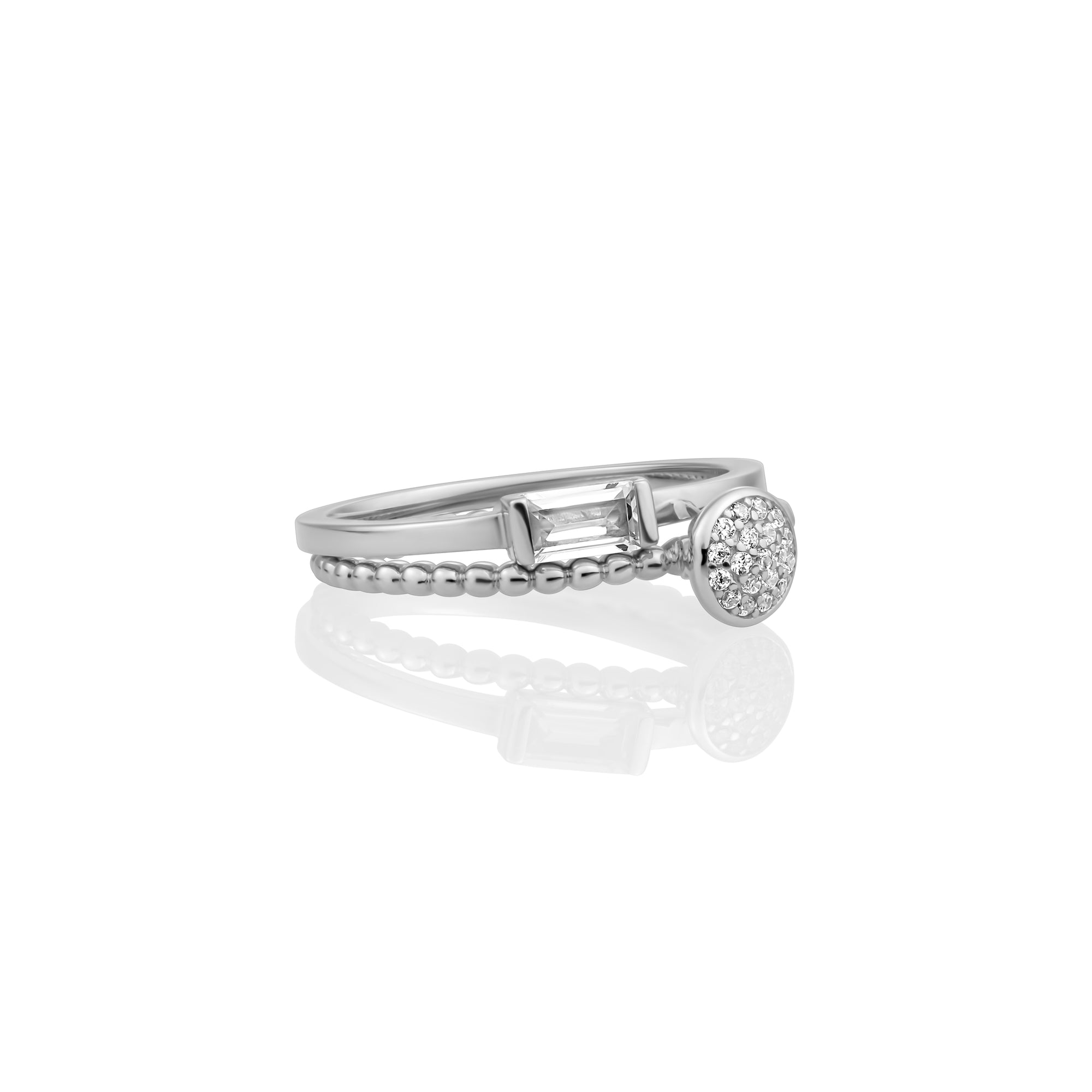 Essentials Ringen Stack |Zilver