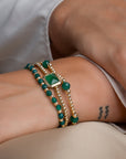 Armband met Green Onyx Edelsteen kralen