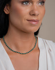 Link Ketting Green Onyx l Zilver