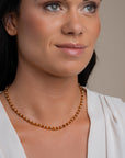 Link Ketting Citrine Quartz Mix l Goudkleurig