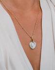 Moonstone Trillion Cut ketting edelsteen