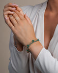 Gemstone Kralen Armband Green Onyx Interstellar