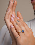 Twist Ring Sodalite l 9 karaat