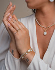 Gouden maansteen armband van Sparkling Jewels