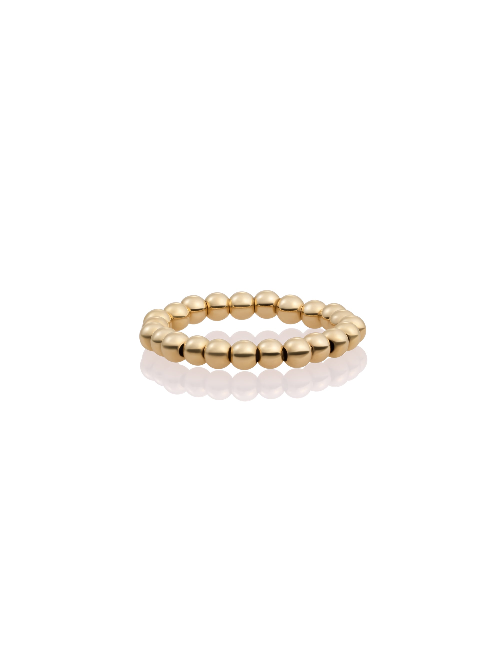 Kralenring 3mm | Goudkleurig