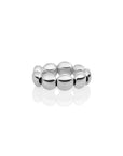 Bubble Beads Flat Ring | Zilver