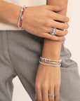 Essentials Double Bubble Ringen Stack 3MM | Zilver