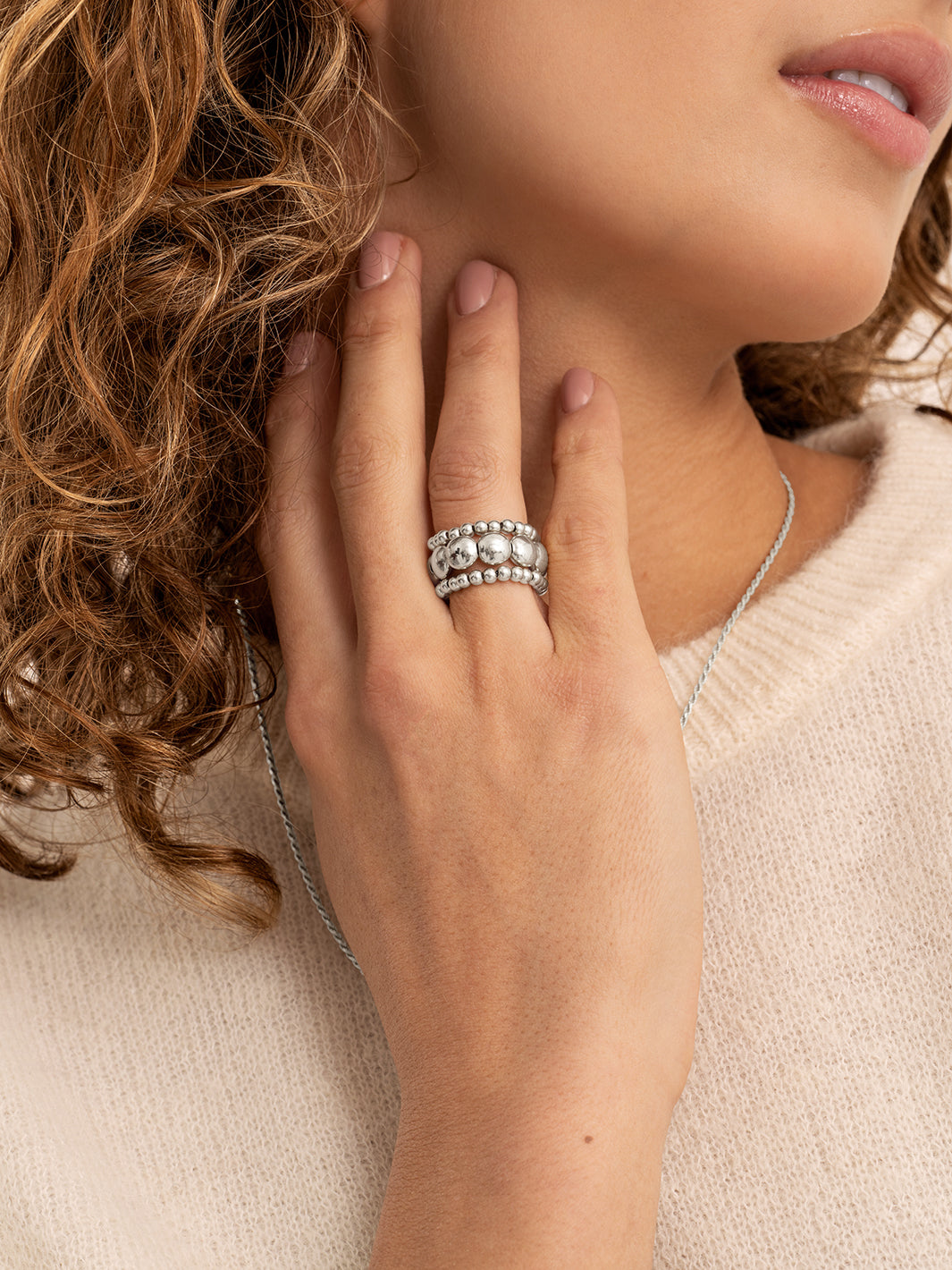 Essentials Double Bubble Ringen Stack 3MM | Zilver