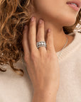 Essentials Double Bubble Ringen Stack 3MM | Zilver
