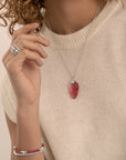 Fuchsia Quartz Bold Mix armband