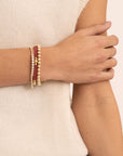 Fuchsia Quartz Bold Mix armband