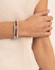 Fuchsia Quartz Bold Mix armband