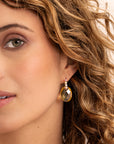 Light Gold Citrine Medium Oval oorbel edelstenen