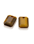 Tiger Eye Baguette oorbel edelstenen