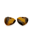 Tiger Eye Trillion Cut oorbel edelstenen