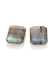Labradorite Baguette oorbel edelstenen