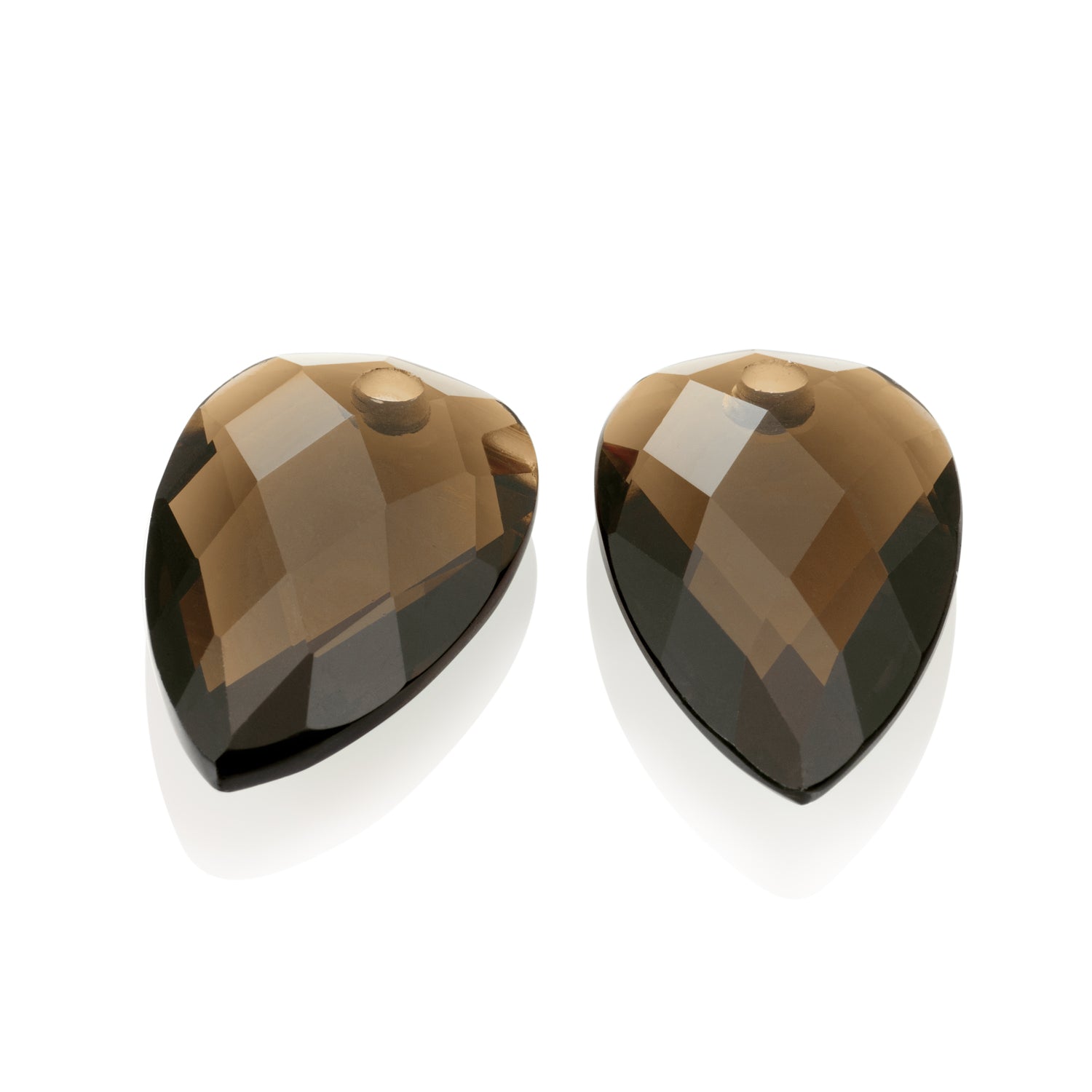 Smoky Quartz Blossom oorbel edelstenen