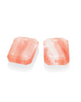 Emerald cut edelstenen gefacetteerde cherry quartz edelstenen voor aan oorbellen van Sparkling Jewels