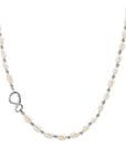 Link Ketting Pearl Mix Zilver