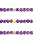 Amethyst Orbit Bracelet with Clasps - 6MM - Sparkling Jewels