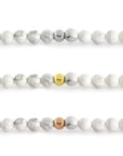 Howlite Orbit Bracelet with Clasps - 6MM - Sparkling Jewels