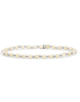 Edelstenen kralen armband met zilveren en beige agaat kralen sparkling jewels