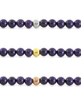 Goldstone Blue Orbit Bracelet with Clasps - 6MM - Sparkling Jewels