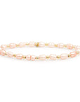 Edelsteen armbanden voor dames met parel en gouden accenten van Sparkling