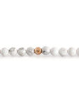 Howlite Orbit Bracelet with Clasps - 6MM - Sparkling Jewels
