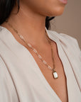 Baguette pendant - Mother of Pearl