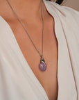 Edelsteenketting met amethist voor vrouwen