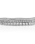 Zilveren Essentials Armbanden | Large stack