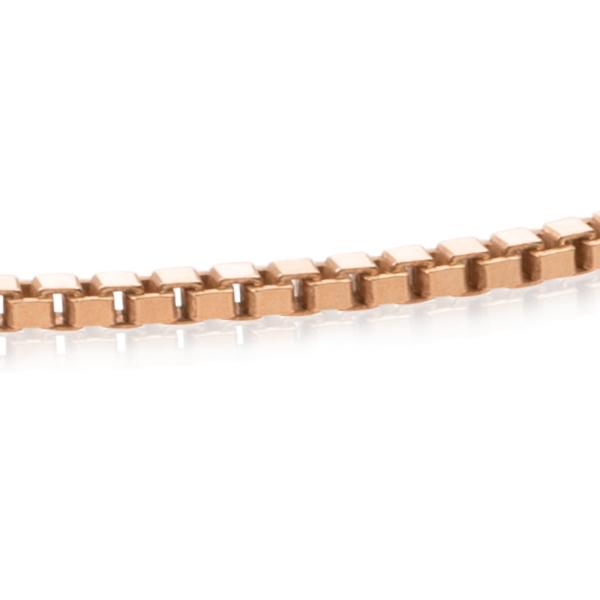 Square Box Ketting | Rosé Goudkleurig